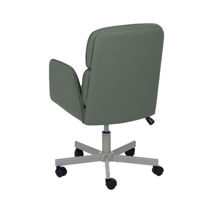 Silla de Comedor Verde Gris Nailon Poliéster Espuma Madera Hierro 57 x 60,5 x 85 cm 8