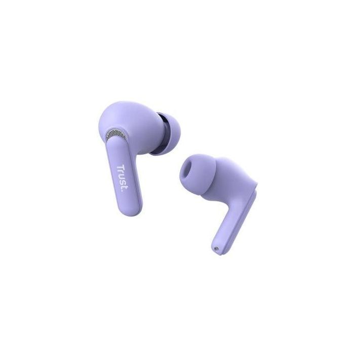 Auriculares Bluetooth Trust Yavi ENC con estuche de carga/ Morados 3 Auriculares Bluetooth Trust Yavi ENC con estuche de carga/ Morados 3