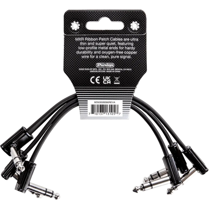 MXR Cable Ribbon Patch TRS 15 cm - Pack de 3 4