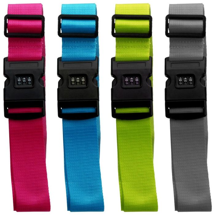 Jet Lag Correa de Seguridad para Maleta con Contraseña de 3 Dígitos y 140 cm de Longitud 2