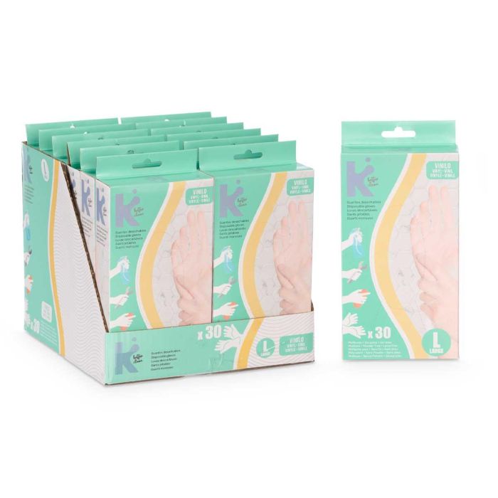 Set 30 Guantes Vinilo Talla L Arte Regal 11X22CM (12 Unidades) 1 Set 30 Guantes Vinilo Talla L Arte Regal 11X22CM (12 Unidades) 1