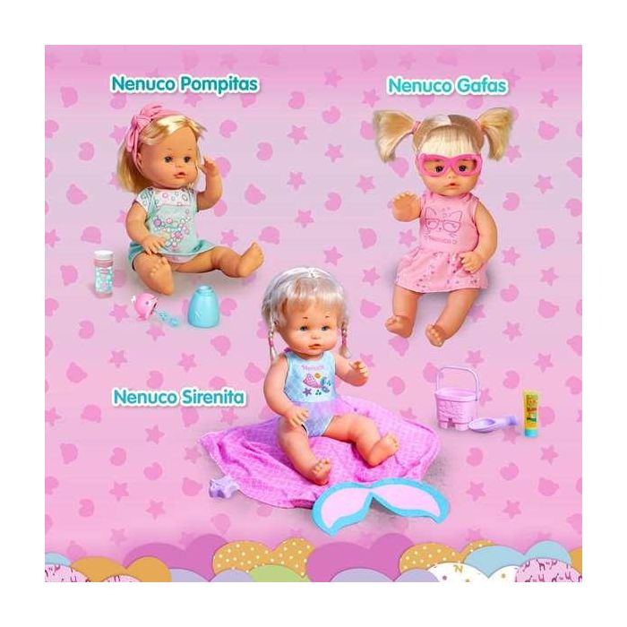 Nenuco Muñeco ¿Damos un Paseo? 35 cm con ropita para porteo o mochila, incluye biberón 12 Nenuco Muñeco ¿Damos un Paseo? 35 cm con ropita para porteo o mochila, incluye biberón 12