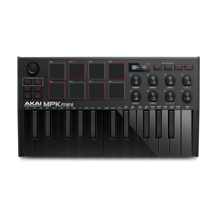 Akai Pro Mpk Mini Mk3 Controlador MIDI de 25 Teclas con Pads MPC y Pantalla OLED 0