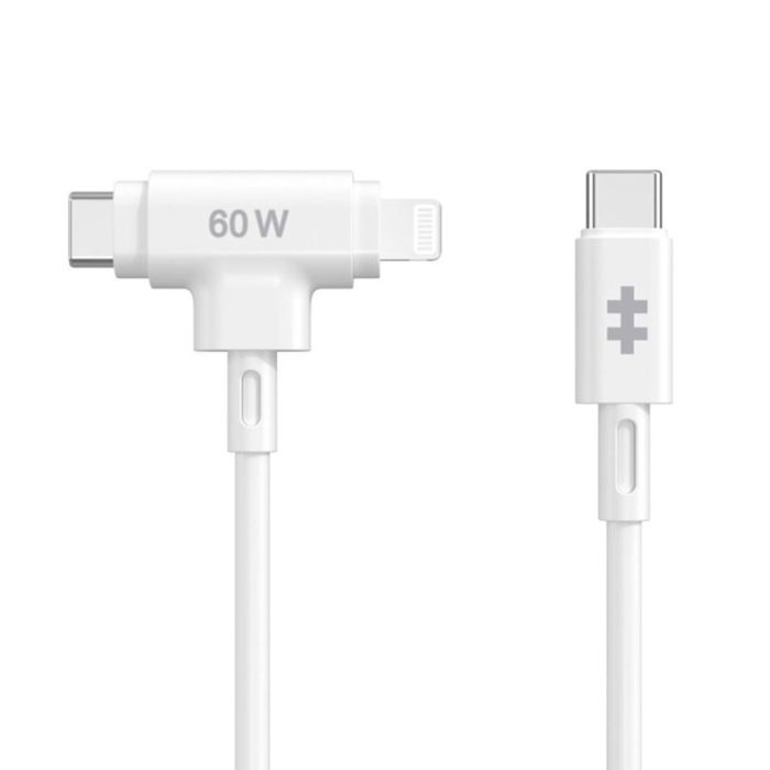 HYPER HyperJuice Cable USB C a USB C/Lightning USB 2.0 1.5m Blanco 0 HYPER HyperJuice Cable USB C a USB C/Lightning USB 2.0 1.5m Blanco 0
