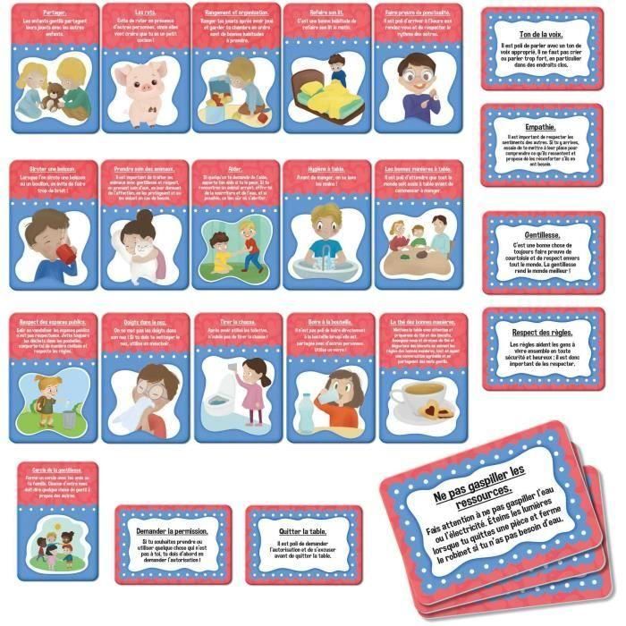 Juego de cartas de buenos modales - Juego educativo - HABILIDADES PARA LA VIDA - Tarjetas ilustradas 1 Juego de cartas de buenos modales - Juego educativo - HABILIDADES PARA LA VIDA - Tarjetas ilustradas 1