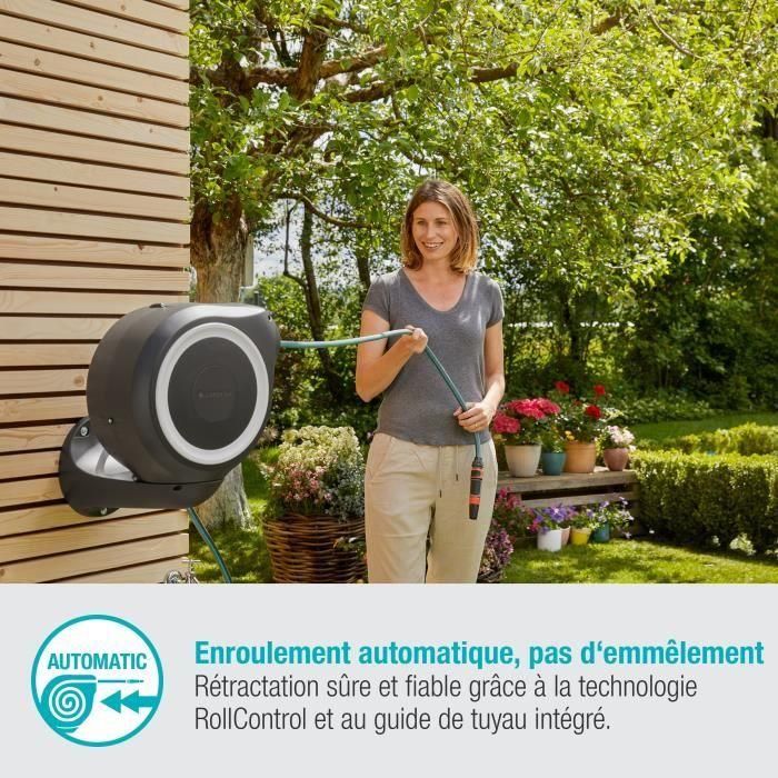 Gardena 1860220 Enrollador de Manguera Automático de Pared S 15m 3 Gardena 1860220 Enrollador de Manguera Automático de Pared S 15m 3