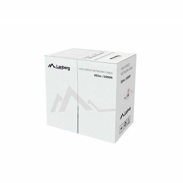 Cable de Red Rígido UTP Categoría 5e Lanberg LCU5-12CU-0305-S Gris 305 m Cable de Red Rígido UTP Categoría 5e Lanberg LCU5-12CU-0305-S Gris 305 m