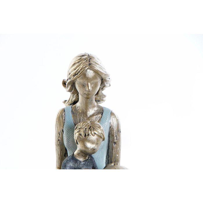 DKD Home Decor Figura Moderna Decorativa de Resina Azul y Dorada Diseño 'Chica con Perro' 9.5x18x15 cm 1 DKD Home Decor Figura Moderna Decorativa de Resina Azul y Dorada Diseño 'Chica con Perro' 9.5x18x15 cm 1