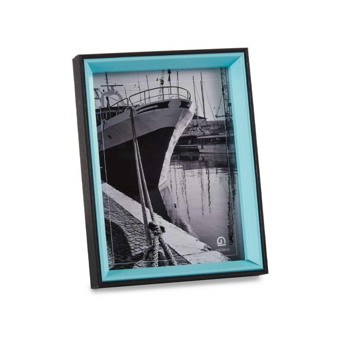 Portafotos de Madera 15x20 cm Negro y Azul - Giftdecor (24 Unidades) 1 Portafotos de Madera 15x20 cm Negro y Azul - Giftdecor (24 Unidades) 1