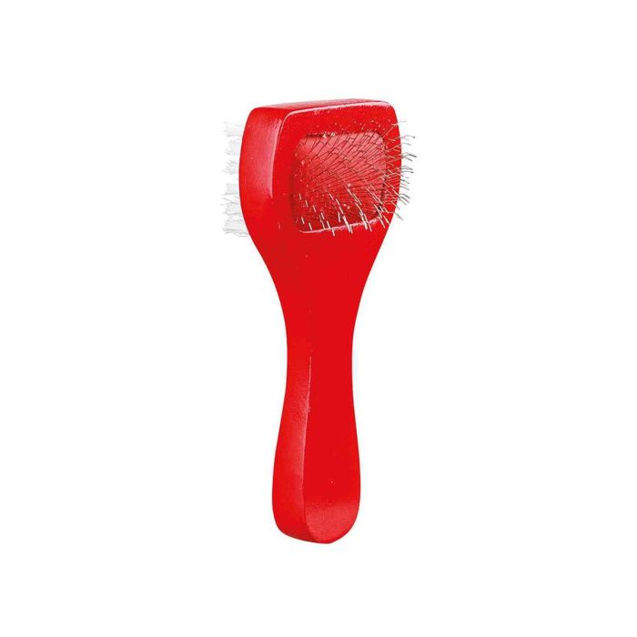 Cepillo para Perros Trixie 6 × 13 cm Rojo 4 Cepillo para Perros Trixie 6 × 13 cm Rojo 4