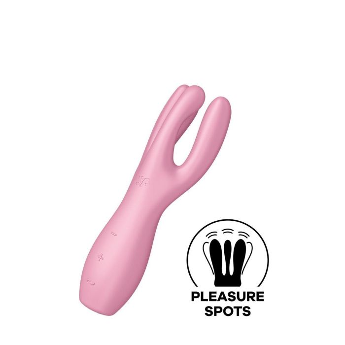 SATISFYER Threesome 3 Vibrador Rosa para Mujer 2 SATISFYER Threesome 3 Vibrador Rosa para Mujer 2