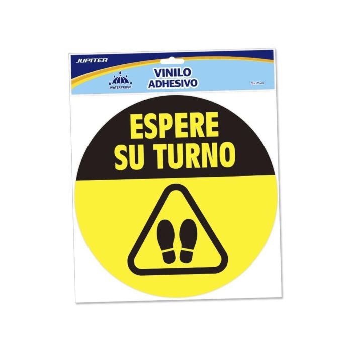 Bismark Vinilo Adhesivo Redondo "Espere Su Turno" Bismark Vinilo Adhesivo Redondo "Espere Su Turno"