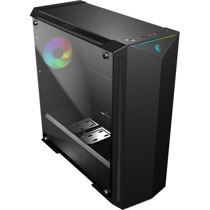 MSI MPG GUNGNIR 100 Midi Tower PC Gaming Negro con Ventana y RGB, Soporta Placas ATX, EATX, micro ATX, Mini-ATX