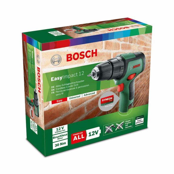 Taladro percutor inalámbrico BOSCH: solo herramienta EasyImpact 12 6