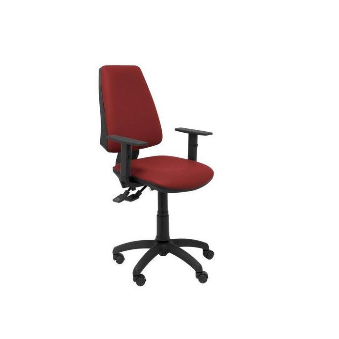 Silla Piqueras Y Crespo Elche S Brazos Regulables Mecanismo Sincro De Doble Maneta Gran Confortabilidad Regulable En Altura Asiento Y Respaldo Tapizado Similpiel Granate