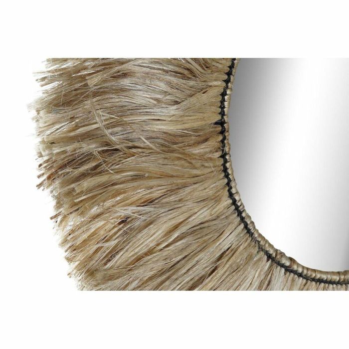 Espejo de pared DKD Home Decor Natural Bali 64 x 3 x 64 cm 1