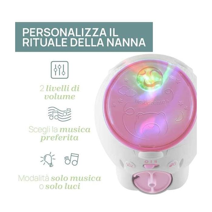 Proyector oso polar rosa 2 en 1 ¡con luces y música personalizables! 13x13x14,5 cm 11 Proyector oso polar rosa 2 en 1 ¡con luces y música personalizables! 13x13x14,5 cm 11