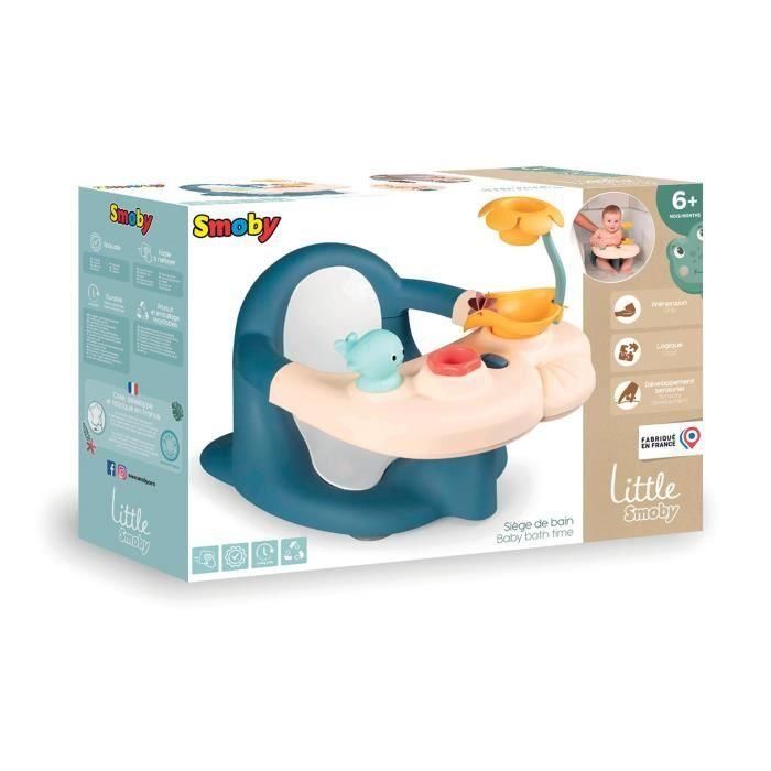 2 en 1 pequeño baño smoby - mesa de actividades ajustables - fijación por taza de succión - adecuado para superficies lisas - azul 3