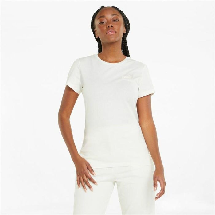 Camiseta de Manga Corta Mujer Puma Blanco M 2