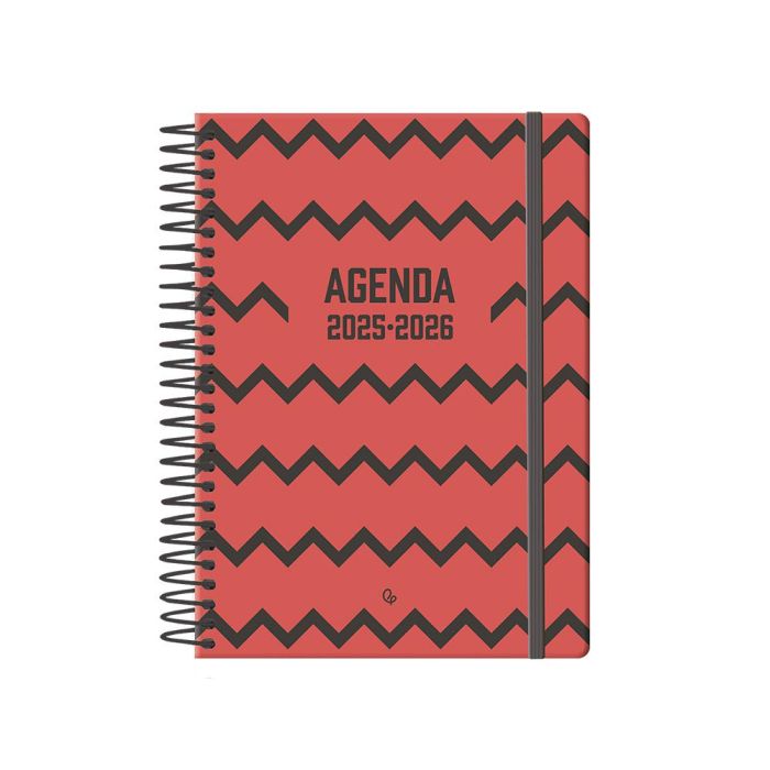 Agenda Escolar Liderpapel 25-26 Espiral Patterns Zigzag Dia Pagina A5 Bilingüe Papel Fsc 1 Agenda Escolar Liderpapel 25-26 Espiral Patterns Zigzag Dia Pagina A5 Bilingüe Papel Fsc 1