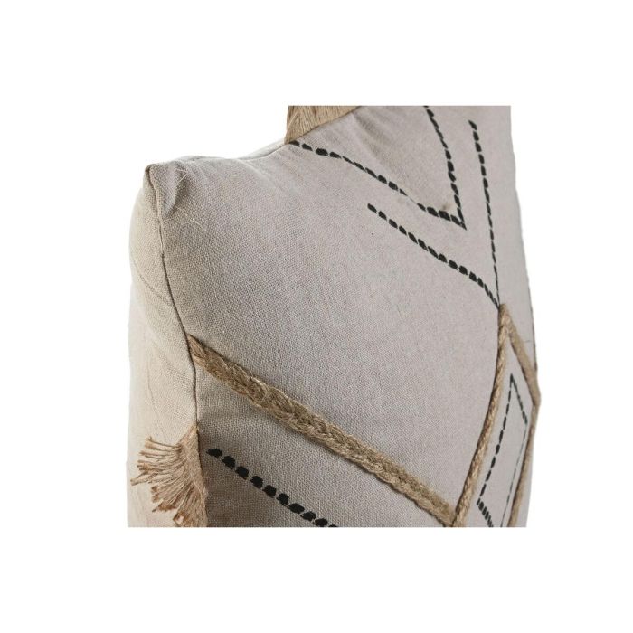 Cojin Boho DKD Home Decor Beige Natural 45 x 45 cm 3