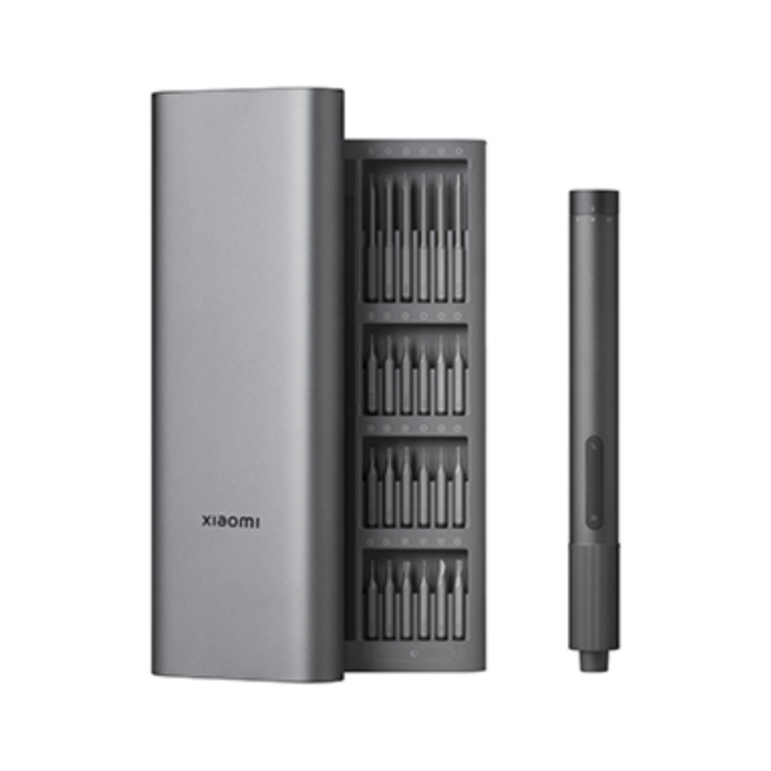 Xiaomi MJDDLSD003QW Juego de destornillador eléctrico de precisión 170 RPM con 24 puntas, batería de Litio, gris