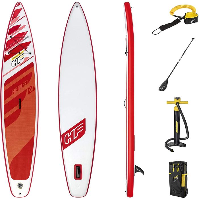 Bestway 65343 - Tabla Paddle Surf Hinchable Fastblast Tech Set Hydro-Force, 381 cm, Incluye Remo y Mochila Bestway 65343 - Tabla Paddle Surf Hinchable Fastblast Tech Set Hydro-Force, 381 cm, Incluye Remo y Mochila