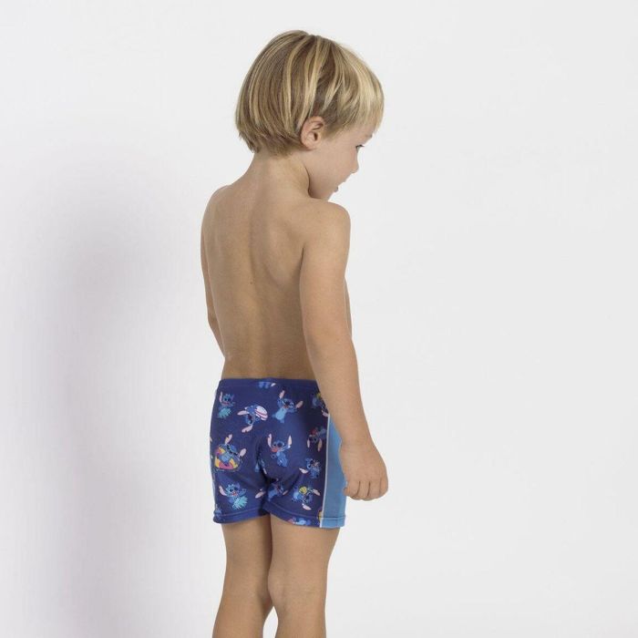 Cerdá Boxer Baño Stitch Niños Talla 8 años Azul Oscuro 3