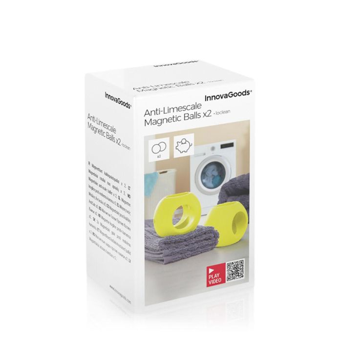Set de Bolas Magnéticas Antical Ioclean InnovaGoods 2 Unidades 1 Set de Bolas Magnéticas Antical Ioclean InnovaGoods 2 Unidades 1