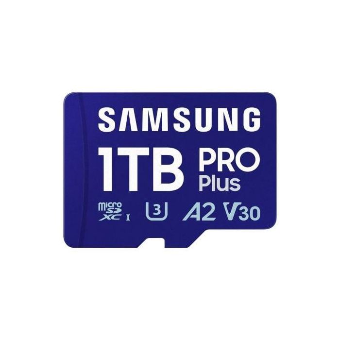 Samsung MB-MD1T0SA/EU Tarjeta de Memoria microSDXC PRO Plus 1TB, 180MB/s Lectura, 130MB/s Escritura, U3 V30 A2 4K UHD Samsung MB-MD1T0SA/EU Tarjeta de Memoria microSDXC PRO Plus 1TB, 180MB/s Lectura, 130MB/s Escritura, U3 V30 A2 4K UHD