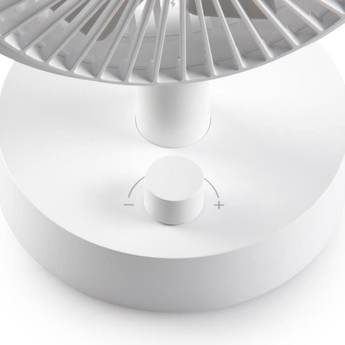 Ventilador de mesa - DOMO - Batería Li-ion 5V - Recargable USB - Diámetro 15 cm - 10 velocidades 1 Ventilador de mesa - DOMO - Batería Li-ion 5V - Recargable USB - Diámetro 15 cm - 10 velocidades 1