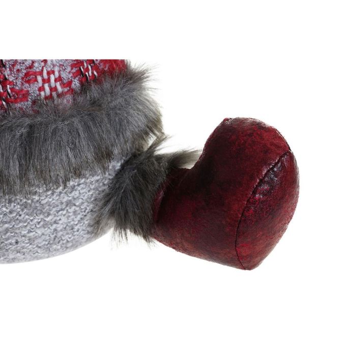 Adorno Navideño DKD Home Decor Rojo Gris Reno 27 x 19 x 32 cm (2 Unidades) 2