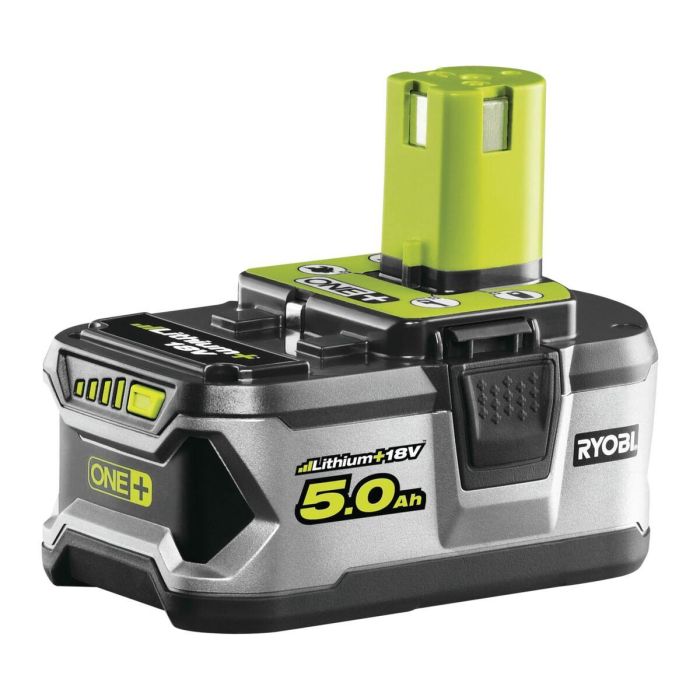 Ryobi 2 baterías de litio 18V 5.0 Ah + cargador ultra rápido 5.0 A 3