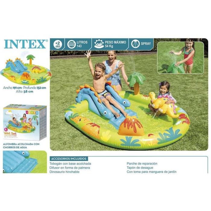 Piscina hinchable centro de juegos dinosaurios (capacidad 143 litros) (+ 2 años) 191x152x58 cm 6 Piscina hinchable centro de juegos dinosaurios (capacidad 143 litros) (+ 2 años) 191x152x58 cm 6