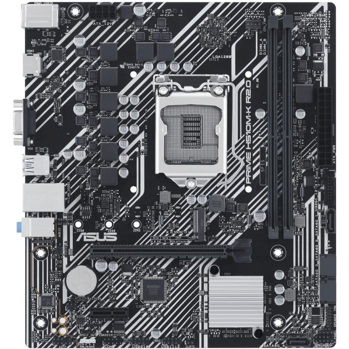 ASUS PRIME H510M-K R2.0 Placa Base Intel LGA 1200 DDR4 para Celeron, Core i3/i5/i7/i9, Pentium Gold 1