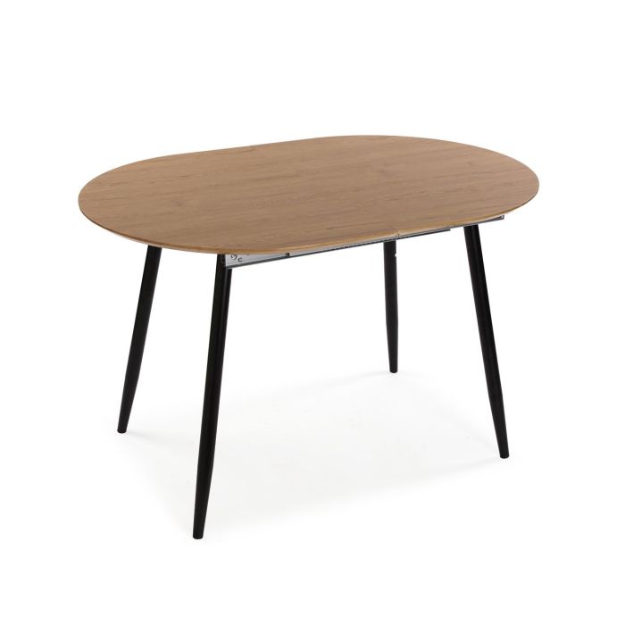 Mesa Extensible Doinyo Negra Versa 80x75 cm, Madera MDF 2 Mesa Extensible Doinyo Negra Versa 80x75 cm, Madera MDF 2