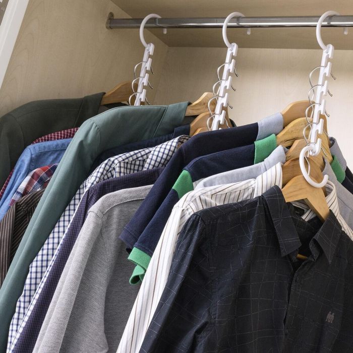 Organizador de Perchas para 40 Prendas Plusrobe InnovaGoods 24 Piezas 4 Organizador de Perchas para 40 Prendas Plusrobe InnovaGoods 24 Piezas 4