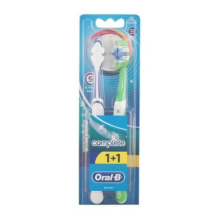 Cepillo de Dientes Oral-B Complete 5 Ways Clean (2 uds) 2 Cepillo de Dientes Oral-B Complete 5 Ways Clean (2 uds) 2