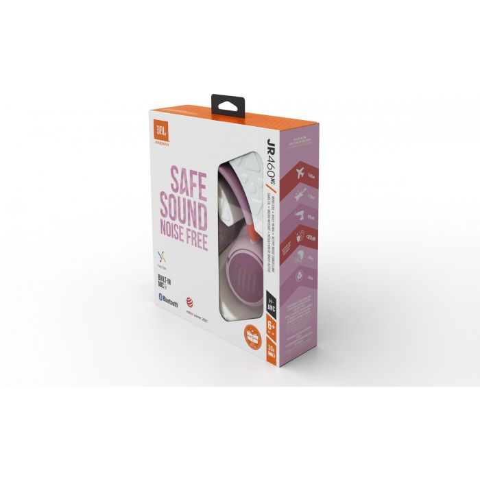 JBL Harman JR 460 NC Auriculares Over-Ear Inalámbricos con Cancelación de Ruido para Niños en Rosa 9