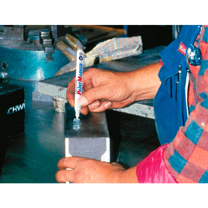 Artline EK-440 XF Rotulador Marcador Permanente Blanco Punta Redonda 1.2 mm para Metal, Caucho y Plástico 1