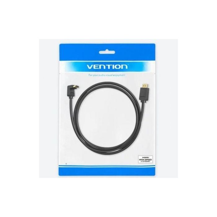 Vention AAQBF Cable HDMI 2.0 4K@60Hz Acodado 270° HDMI Macho - Macho 1m Negro con Conectores Chapados en Oro y Nylon Trenzado 4 Vention AAQBF Cable HDMI 2.0 4K@60Hz Acodado 270° HDMI Macho - Macho 1m Negro con Conectores Chapados en Oro y Nylon Trenzado 4