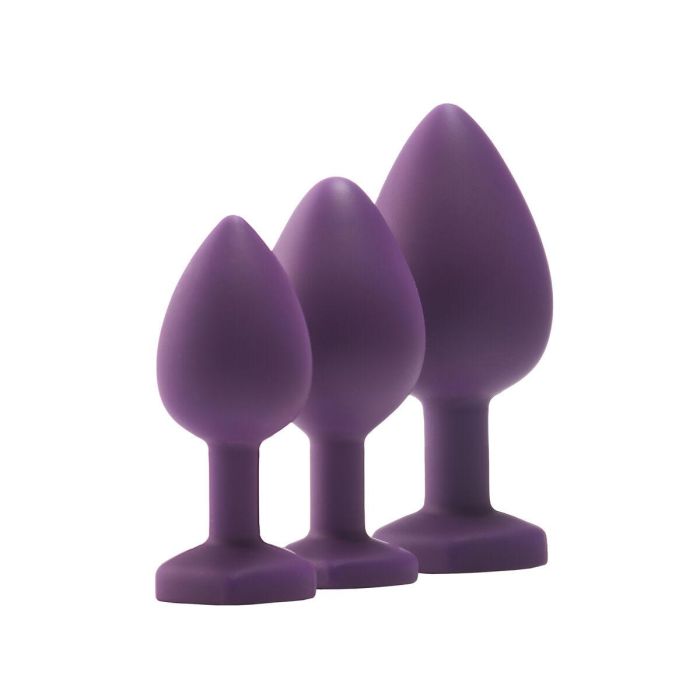 Plug Anal Dream Toys Flirts Morado 3 Piezas 1 Plug Anal Dream Toys Flirts Morado 3 Piezas 1