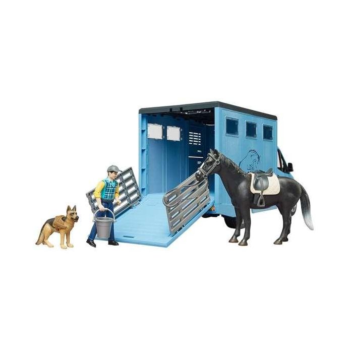 Bruder Mercedes Benz Sprinter Transporte Equino para 1 Caballo 43x17x22 cm 2