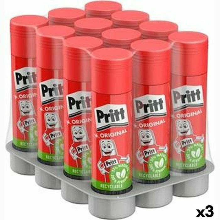 Pegamento de barra Pritt (3 Unidades) Pegamento de barra Pritt (3 Unidades)