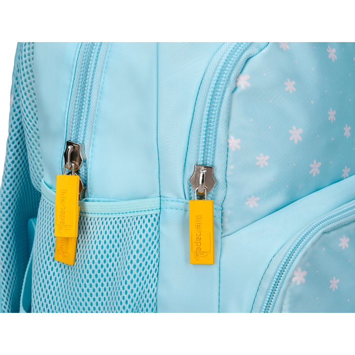 Liderpapel Mochila Multibolsillo Infantil Azul Flowers 350x110x270 mm 9