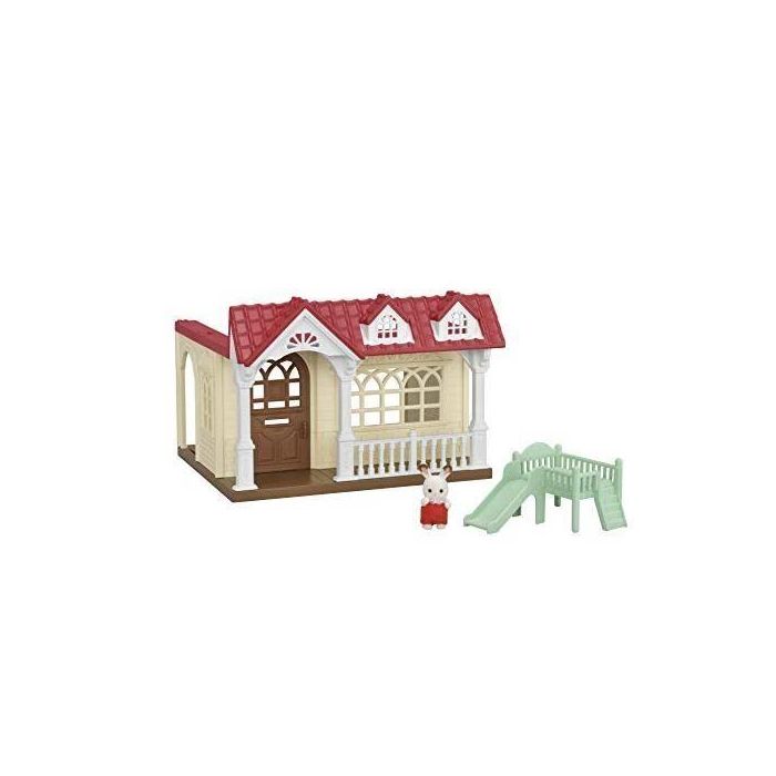 Sylvanian Families 5393 La Maison Framboise - Casa de Juguete con Tobogán y Figura Conejo Chocolate Bebé, Conectable 1 Sylvanian Families 5393 La Maison Framboise - Casa de Juguete con Tobogán y Figura Conejo Chocolate Bebé, Conectable 1