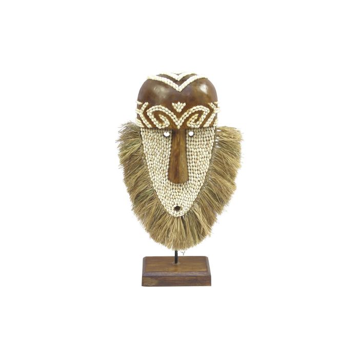 DKD Home Decor Máscara Decorativa Balinesa de Fibra y Albasia, Color Natural, Dimensiones 10.5x30x53 cm 0 DKD Home Decor Máscara Decorativa Balinesa de Fibra y Albasia, Color Natural, Dimensiones 10.5x30x53 cm 0