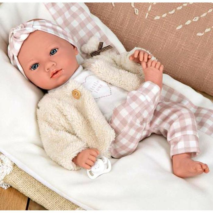 Muñeca elegance aria con cojin (muñeca de peso)40 cm cuerpo blando 6