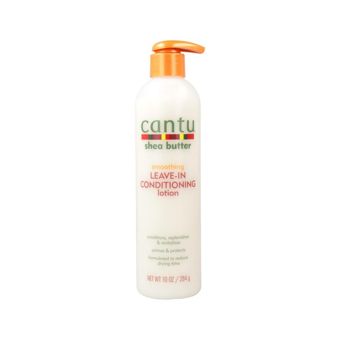 Cantu Smoothing Leave-In Conditioner Lotion 284g - Acondicionador sin Aclarado Antiencrepamiento con Manteca de Karité