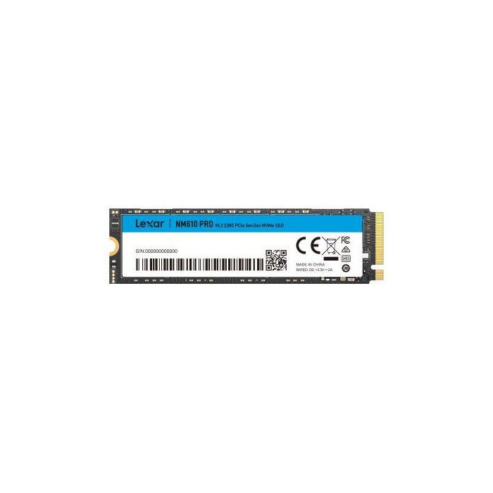 Lexar LNM610P500G-RNNNG SSD M.2 NVMe 500 GB PCI Express 3.0 0 Lexar LNM610P500G-RNNNG SSD M.2 NVMe 500 GB PCI Express 3.0 0